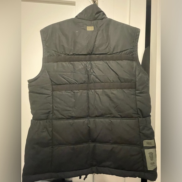 G-STAR RAW ATTAC TAPE QUILTED PADDED VEST (DK BLK / L) - Picture 5 of 8